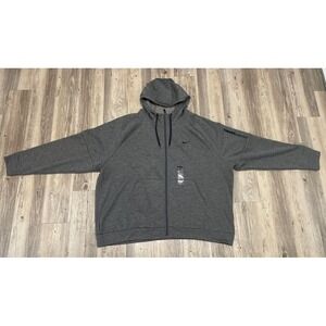 Nike Thema-Fit Flecce Full-Zip Training Hoodie Sz 4XL Men's DQ4830-063 NWT Gray